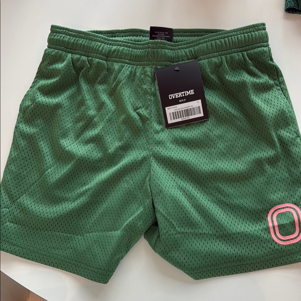 Overtime Green Mesh Shorts